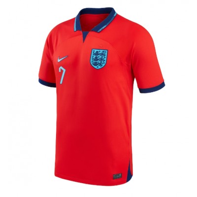 Fotballdrakt Herre England Jack Grealish #7 Bortedrakt VM 2022 Kortermet